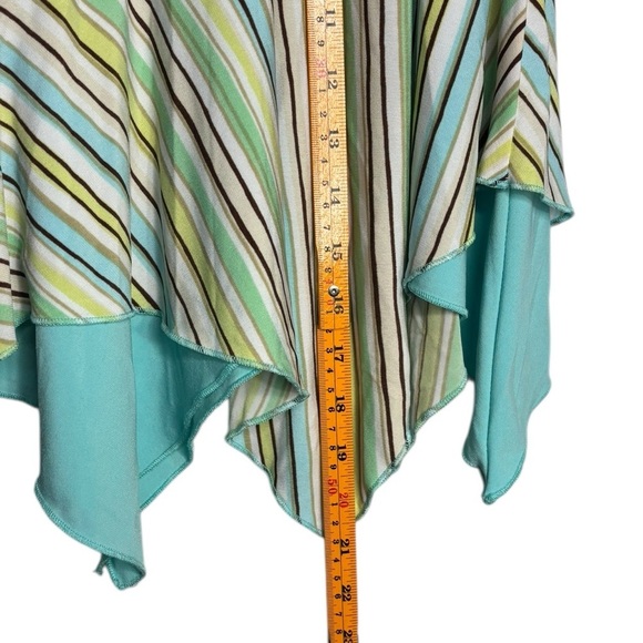 Y2K 90s Fairycore Preppy Asymmetrical Stripped Mini Skit Size Medium - Picture 8 of 9